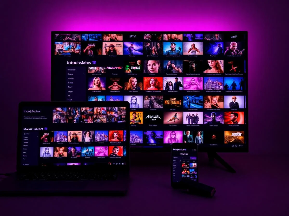 Lazer Play IPTV rodando em Smart TV, notebook e celular